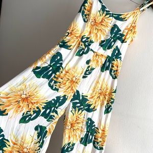 Zara tropical floral Jumpsuit